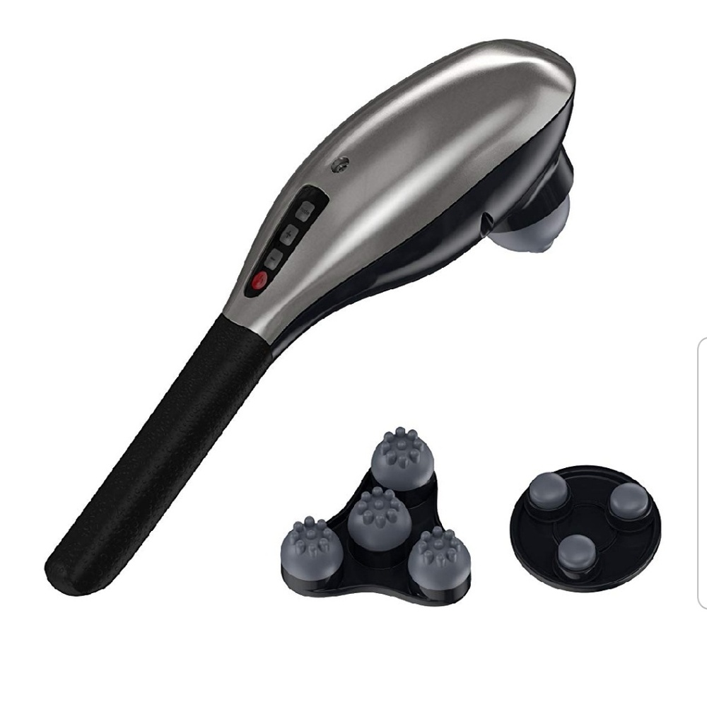 Long arm rechargeable cordless vibrating massager